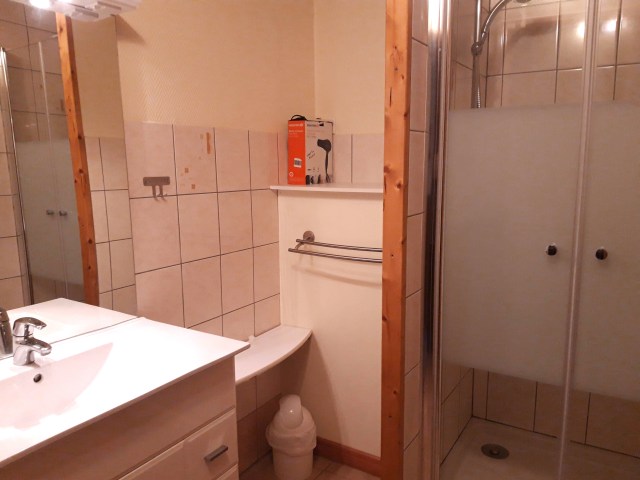 salle de bain appartement Les Beraudes, location nevache ALLAIN